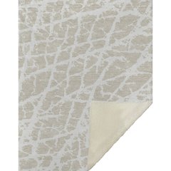 Premium Machine Washable ASB501 Beige 50" x 70" Sherpa Throw Blanket