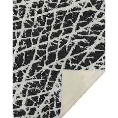 Premium Machine Washable ASB501 Black 50" x 70" Sherpa Throw Blanket
