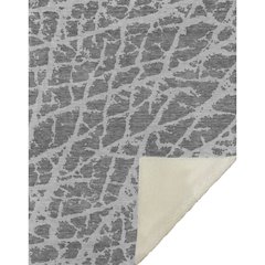 Premium Machine Washable ASB501 Charcoal 50" x 70" Sherpa Throw Blanket