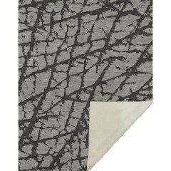 Premium Machine Washable ASB501 Gray 50" x 70" Sherpa Throw Blanket