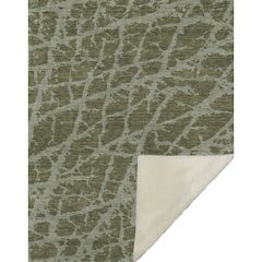 Premium Machine Washable ASB501 Olive 50" x 70" Sherpa Throw Blanket