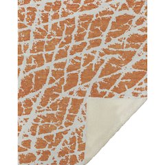 Premium Machine Washable ASB501 Orange 50" x 70" Sherpa Throw Blanket