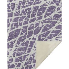 Premium Machine Washable ASB501 Purple 50" x 70" Sherpa Throw Blanket