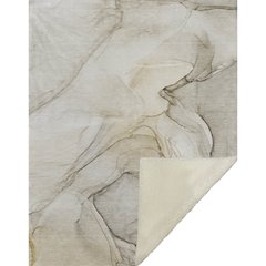 Premium Machine Washable ASB502 Beige 50" x 70" Sherpa Throw Blanket