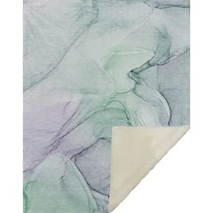 Premium Machine Washable ASB502 Blue 50" x 70" Sherpa Throw Blanket
