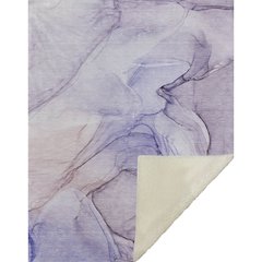 Premium Machine Washable ASB502 Purple 50" x 70" Sherpa Throw Blanket