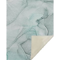 Premium Machine Washable ASB502 Teal 50" x 70" Sherpa Throw Blanket