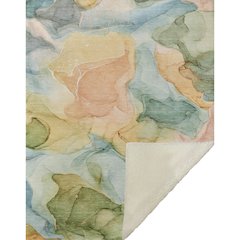 Premium Machine Washable ASB504 Blue 50" x 70" Sherpa Throw Blanket