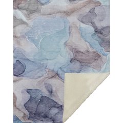 Premium Machine Washable ASB504 Navy 50" x 70" Sherpa Throw Blanket