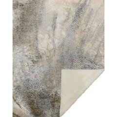 Premium Machine Washable ASB505 Beige 50" x 70" Sherpa Throw Blanket