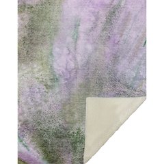 Premium Machine Washable ASB505 Purple 50" x 70" Sherpa Throw Blanket
