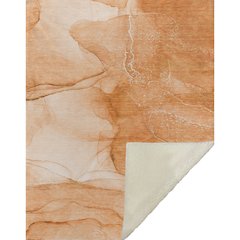 Premium Machine Washable ASB507 Orange 50" x 70" Sherpa Throw Blanket