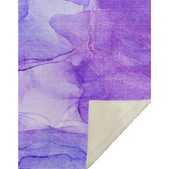 Premium Machine Washable ASB507 Purple 50" x 70" Sherpa Throw Blanket