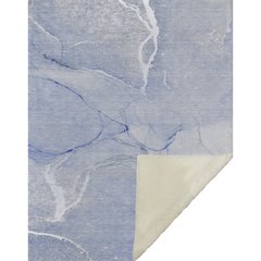 Premium Machine Washable ASB510 Blue 50" x 70" Sherpa Throw Blanket