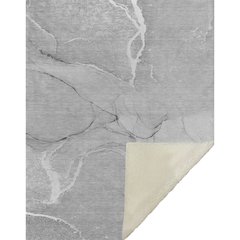 Premium Machine Washable ASB510 Gray 50" x 70" Sherpa Throw Blanket