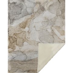 Premium Machine Washable ASB512 Beige 50" x 70" Sherpa Throw Blanket