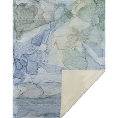 Premium Machine Washable ASB512 Blue 50" x 70" Sherpa Throw Blanket