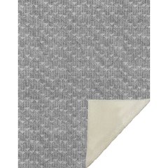 Premium Machine Washable ASB514 Gray 50" x 70" Sherpa Throw Blanket