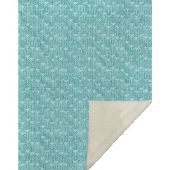 Premium Machine Washable ASB514 Teal 50" x 70" Sherpa Throw Blanket