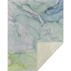 Premium Machine Washable ASB516 Green 50" x 70" Sherpa Throw Blanket