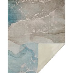 Premium Machine Washable ASB517 Teal 50" x 70" Sherpa Throw Blanket