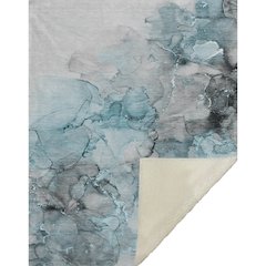 Premium Machine Washable ASB520 Teal 50" x 70" Sherpa Throw Blanket