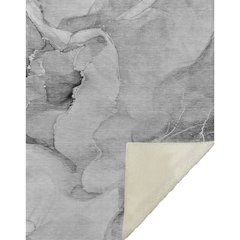 Premium Machine Washable ASB521 Gray 50" x 70" Sherpa Throw Blanket
