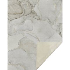 Premium Machine Washable ASB523 Beige 50" x 70" Sherpa Throw Blanket