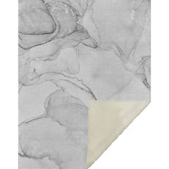 Premium Machine Washable ASB523 Silver 50" x 70" Sherpa Throw Blanket
