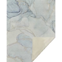 Premium Machine Washable ASB523 Sky 50" x 70" Sherpa Throw Blanket