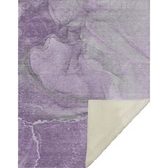 Premium Machine Washable ASB524 Lilac 50" x 70" Sherpa Throw Blanket