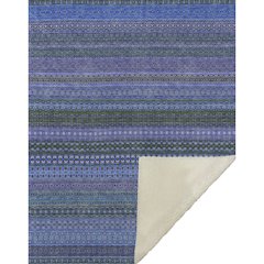 Premium Machine Washable ASB527 Blue 50" x 70" Sherpa Throw Blanket