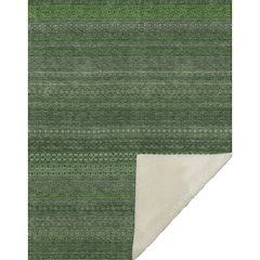 Premium Machine Washable ASB527 Fern 50" x 70" Sherpa Throw Blanket