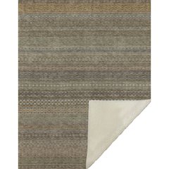 Premium Machine Washable ASB527 Khaki 50" x 70" Sherpa Throw Blanket