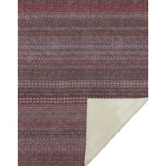 Premium Machine Washable ASB527 Merlot 50" x 70" Sherpa Throw Blanket