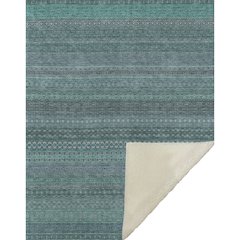 Premium Machine Washable ASB527 Turquoise 50" x 70" Sherpa Throw Blanket