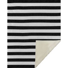 Premium Machine Washable ASB528 Black 50" x 70" Sherpa Throw Blanket
