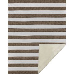 Premium Machine Washable ASB528 Chocolate 50" x 70" Sherpa Throw Blanket