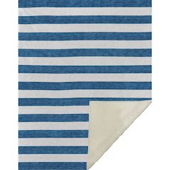 Premium Machine Washable ASB528 Navy 50" x 70" Sherpa Throw Blanket