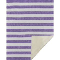 Premium Machine Washable ASB528 Purple 50" x 70" Sherpa Throw Blanket