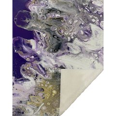 Premium Machine Washable ASB52 Amethyst 50" x 70" Sherpa Throw Blanket