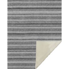 Premium Machine Washable ASB531 Gray 50" x 70" Sherpa Throw Blanket