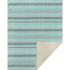 Premium Machine Washable ASB531 Turquoise 50" x 70" Sherpa Throw Blanket