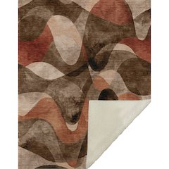 Premium Machine Washable ASB536 Chocolate 50" x 70" Sherpa Throw Blanket