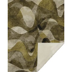 Premium Machine Washable ASB536 Coffee 50" x 70" Sherpa Throw Blanket