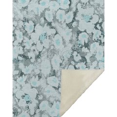 Premium Machine Washable ASB538 Teal 50" x 70" Sherpa Throw Blanket