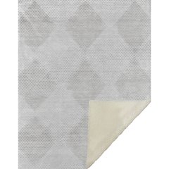 Premium Machine Washable ASB539 Ivory 50" x 70" Sherpa Throw Blanket