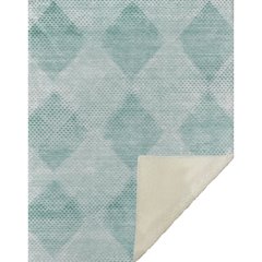 Premium Machine Washable ASB539 Teal 50" x 70" Sherpa Throw Blanket