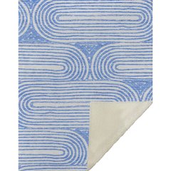 Premium Machine Washable ASB540 Blue 50" x 70" Sherpa Throw Blanket