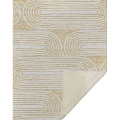 Premium Machine Washable ASB540 Gold 50" x 70" Sherpa Throw Blanket